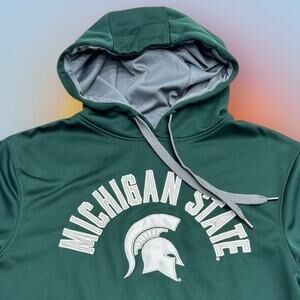 Michigan State Spartans Men’s Small Green Performance Hoodie